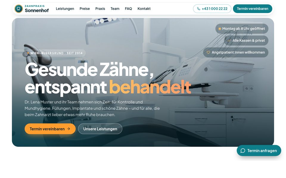 Vorschau der Vorlage Zahnarzt